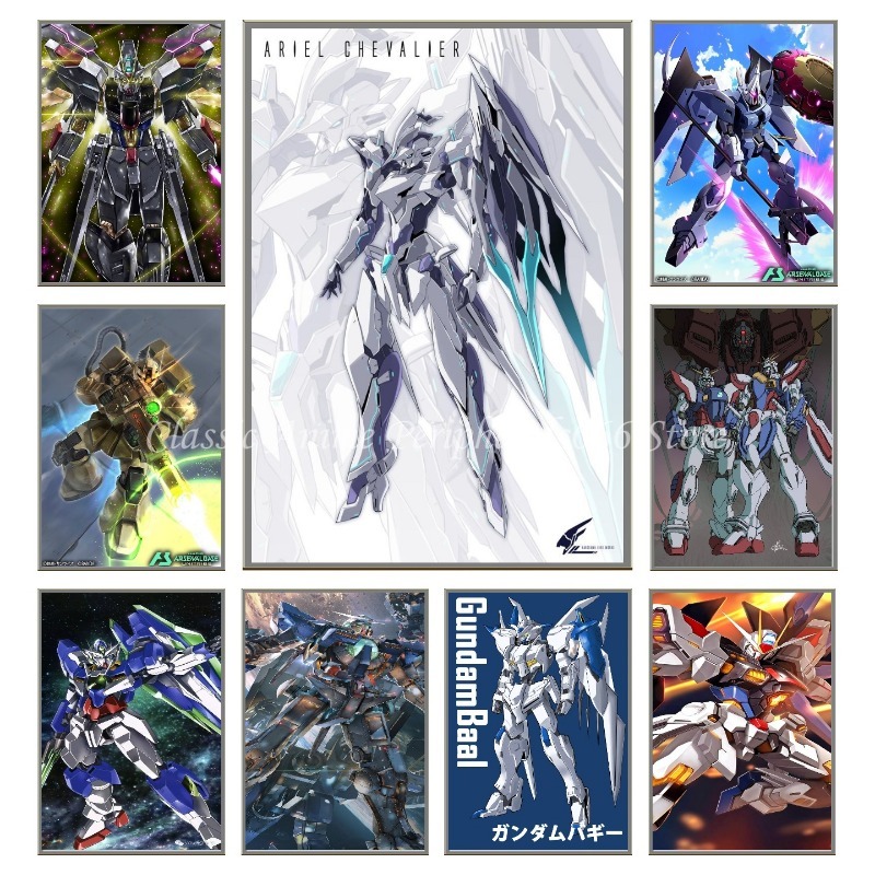 Phone Accessories Poster - BANDAI Anime Phone Set Gundam Canvas