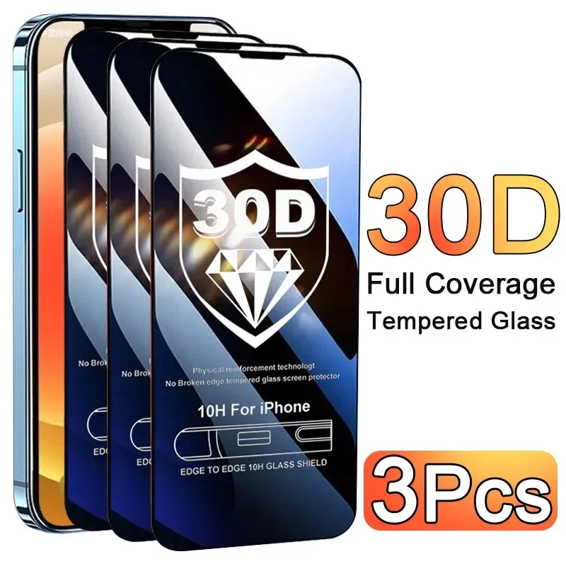 Phone Accessories Design - 3PCS Glass Protector Phone Case for