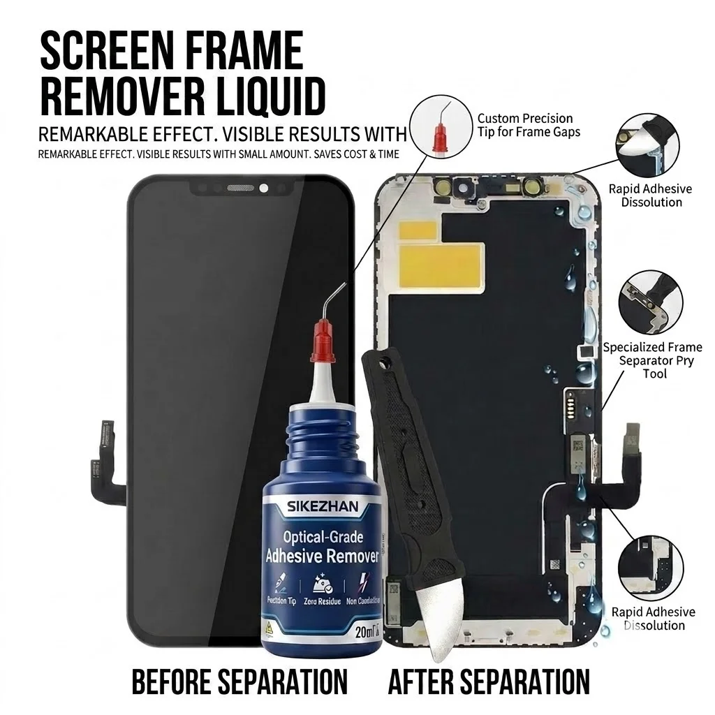 Phone Accessories Kit - SIKEZHAN 20ml Optical-Grade Adhesive Remover Cleaner