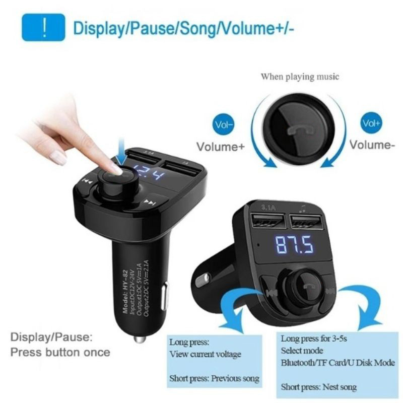 Bluetooth FM Transmitter Car C - Phone Accessories You Need recension och pris