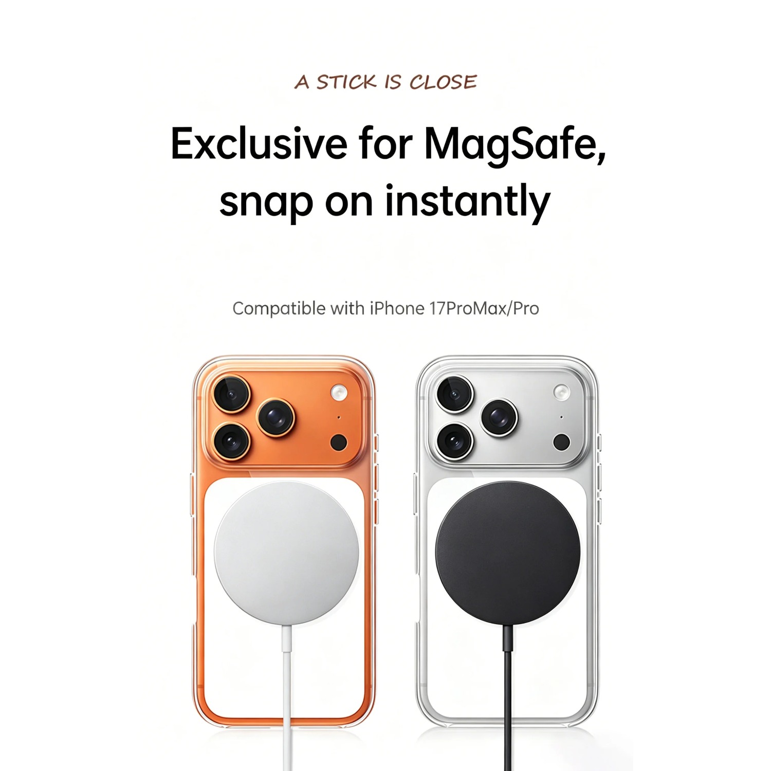 Magnetic Clear Case for iPhone - Yellow Phone Accessories recension och pris