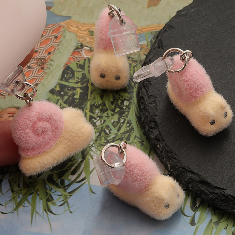 1pcs Cute 3D Plush Snail Phone - Yellow Phone Accessories recension och pris