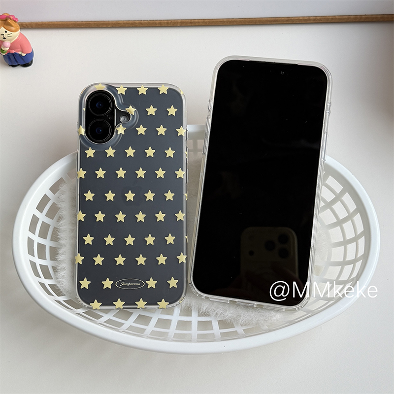 Korean Ins Yellow & White Star - Yellow Phone Accessories recension och pris