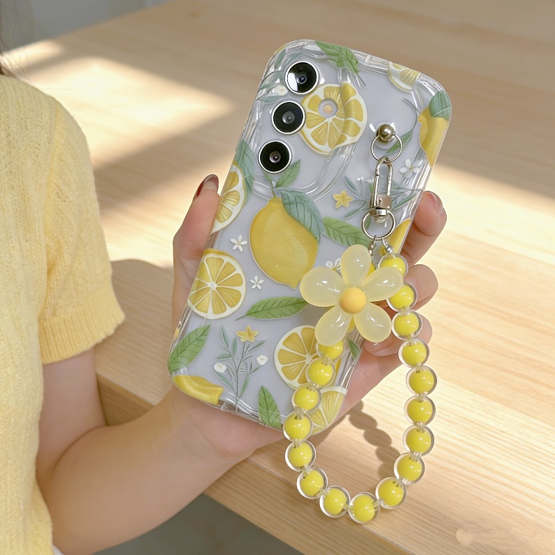 Yellow Lemon Flower Lanyard Ph - Yellow Phone Accessories recension och pris