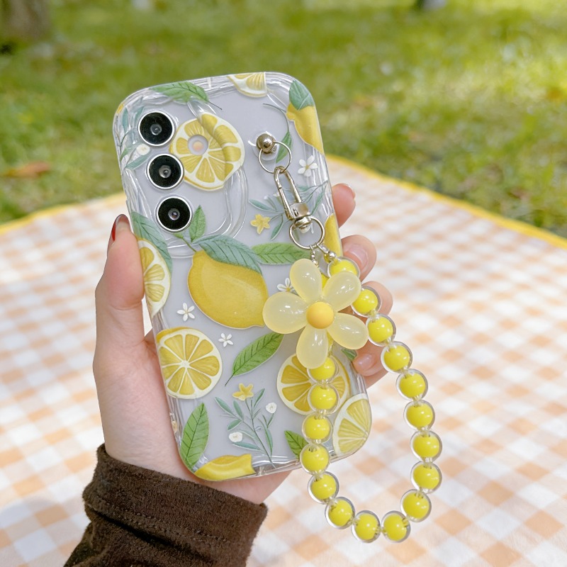 Yellow Lemon Flower Lanyard Ph - Yellow Phone Accessories recension och pris