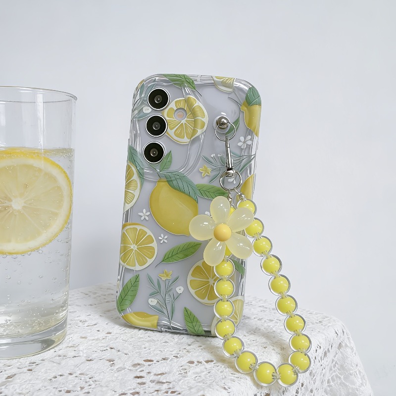 Yellow Lemon Flower Lanyard Ph - Yellow Phone Accessories recension och pris