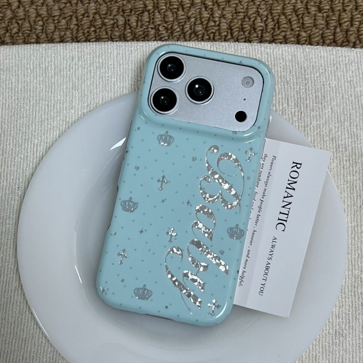Korean Ins Mint Colored Englis - Phone Accessories Iphone recension och pris