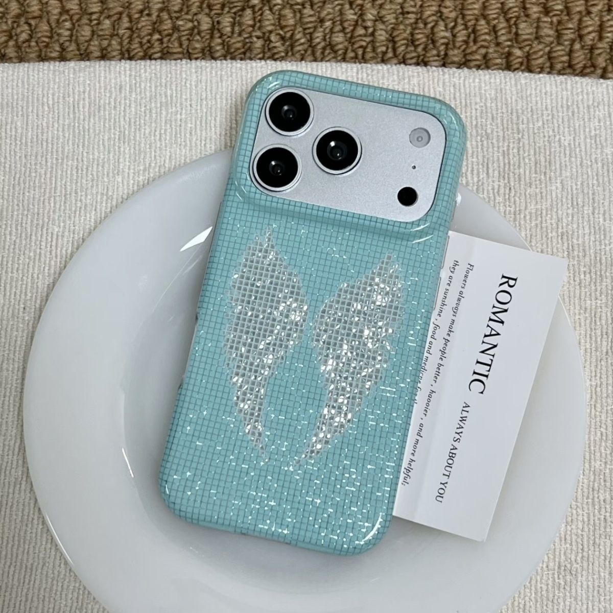 Korean Ins Mint Colored Englis - Phone Accessories Iphone recension och pris