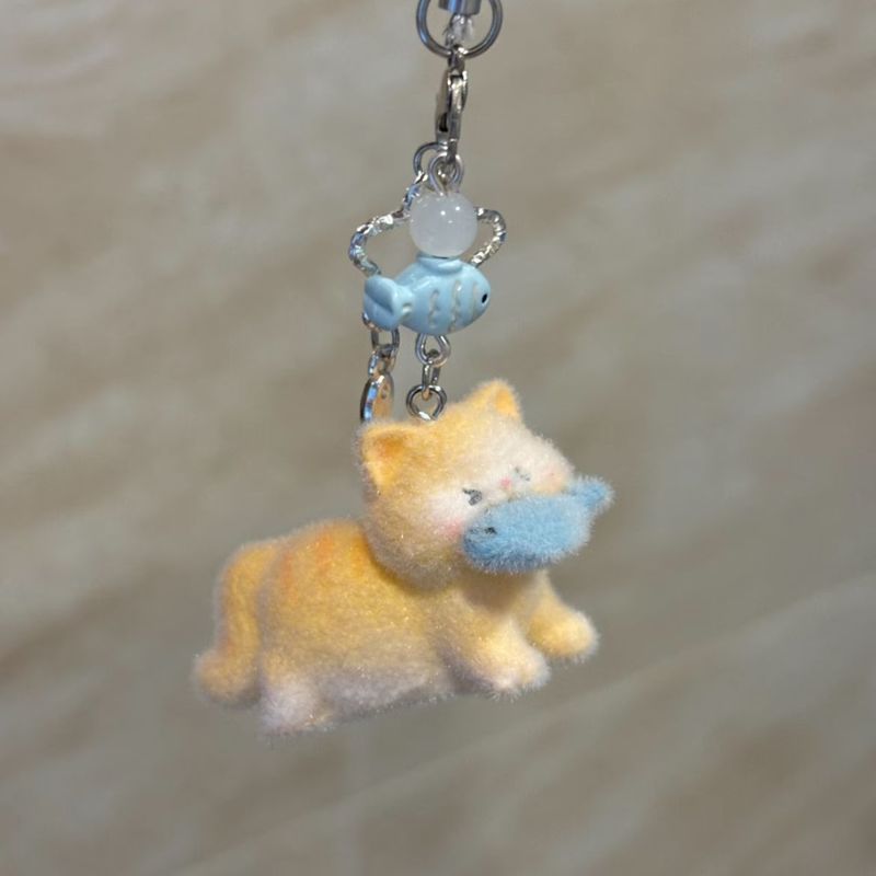 Cute Plush Cat Keychain Creati - Phone Accessories Design recension och pris