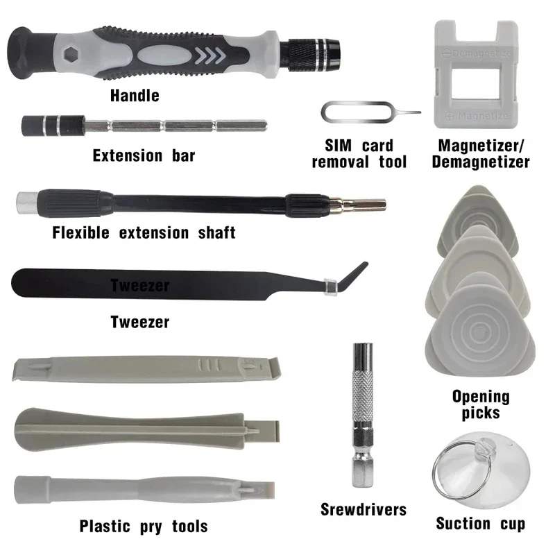Portable 115in1 Magnetic Screw - Phone Accessories Kit recension och pris