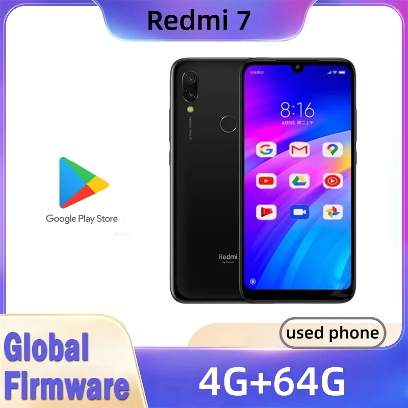 Xiaomi Redmi 7 Cellphone with  - Phone Accessories Display recension och pris