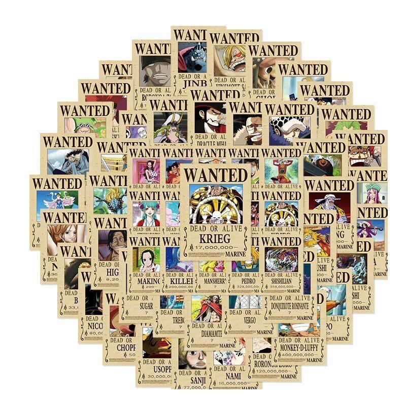 One Piece Sticker 140Pcs Wante - Phone Accessories Poster recension och pris