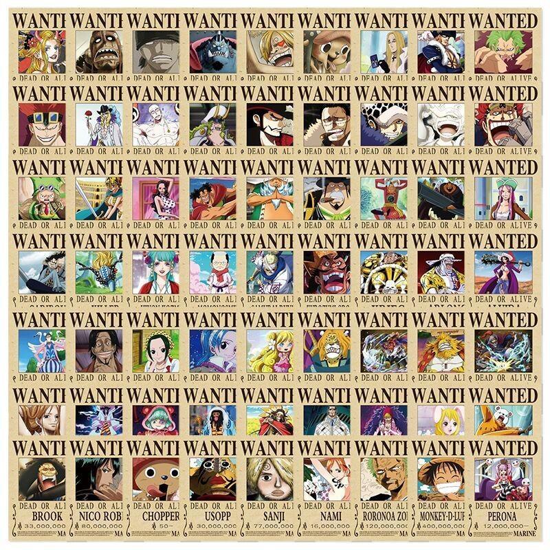 One Piece Sticker 140Pcs Wante - Phone Accessories Poster recension och pris