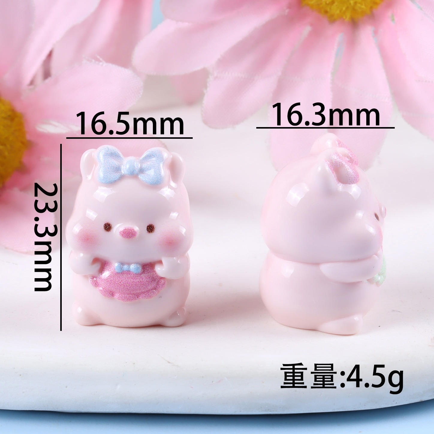 6PCS Mixed Cute Pig Resin Char - Yellow Phone Accessories recension och pris