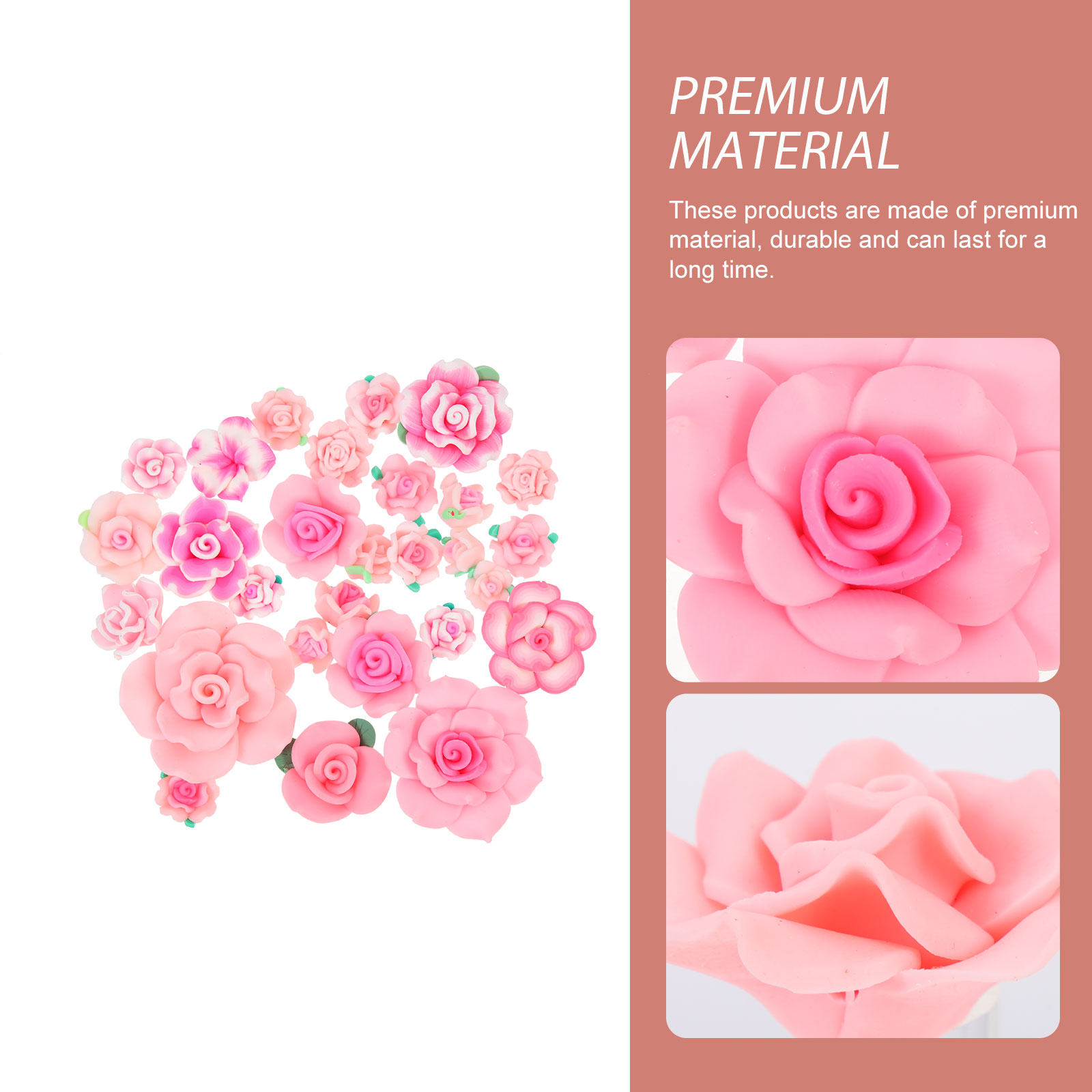 28Pcs Clay Flower Charms Set D - Phone Accessories Kit recension och pris