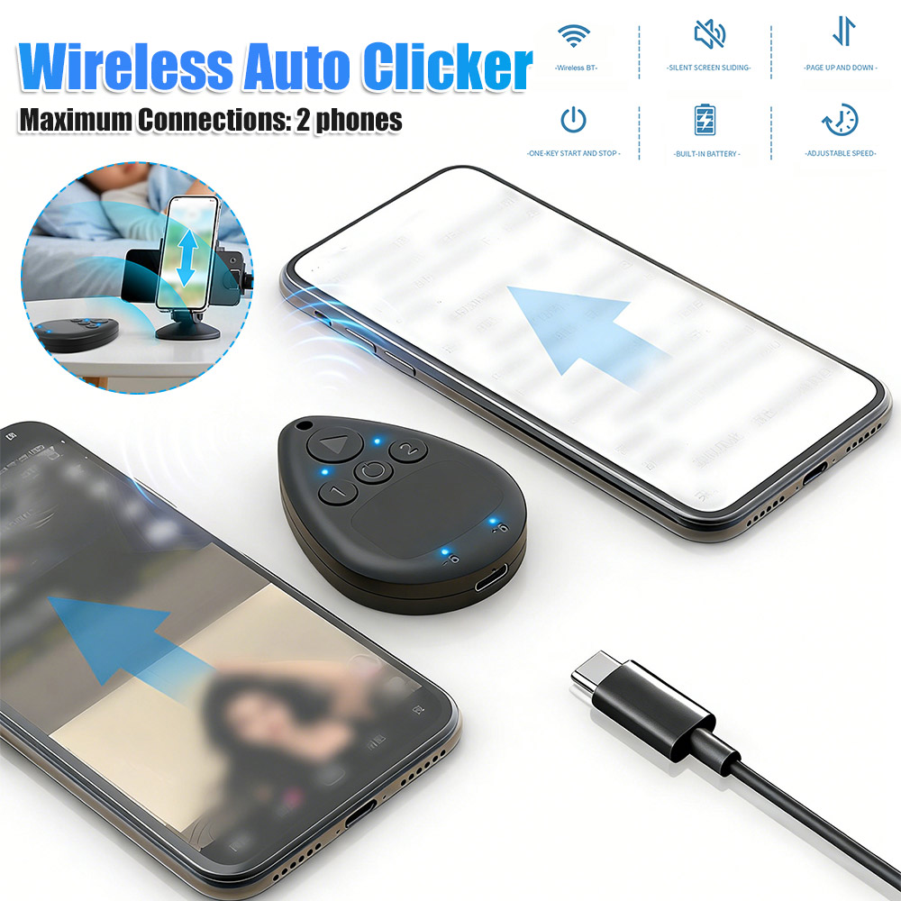 Wireless Auto Clicker with Bat - Phone Accessories Display recension och pris