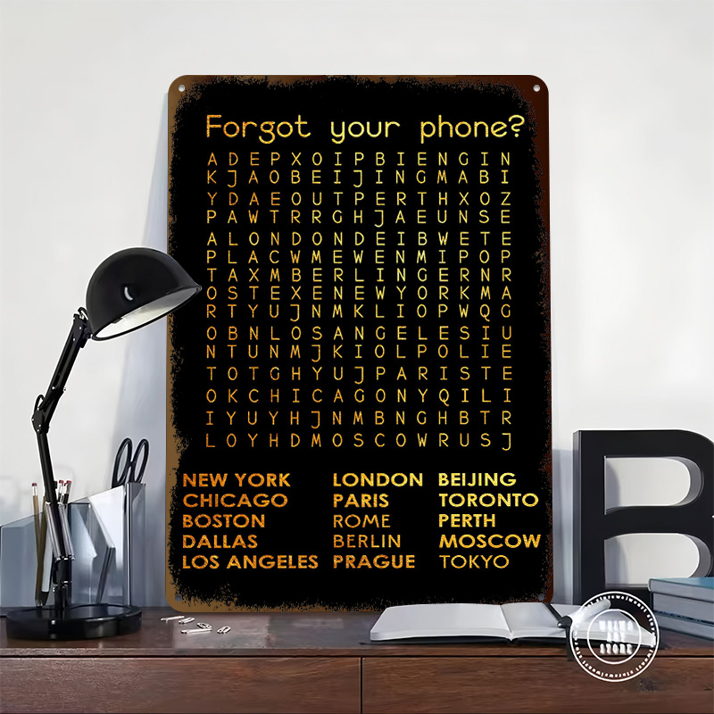 Forgot Your Phone Tinplate Pos - Phone Accessories Poster recension och pris