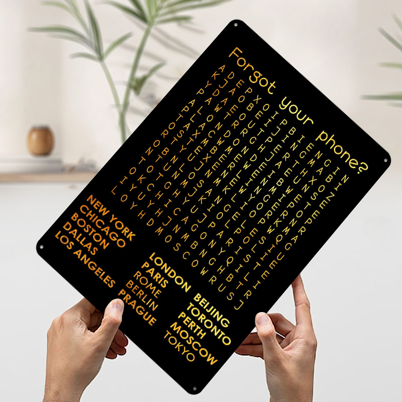 Forgot Your Phone Tinplate Pos - Phone Accessories Poster recension och pris