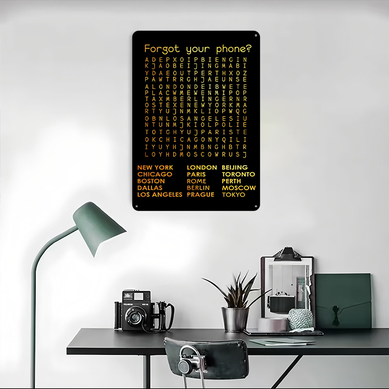 Forgot Your Phone Tinplate Pos - Phone Accessories Poster recension och pris