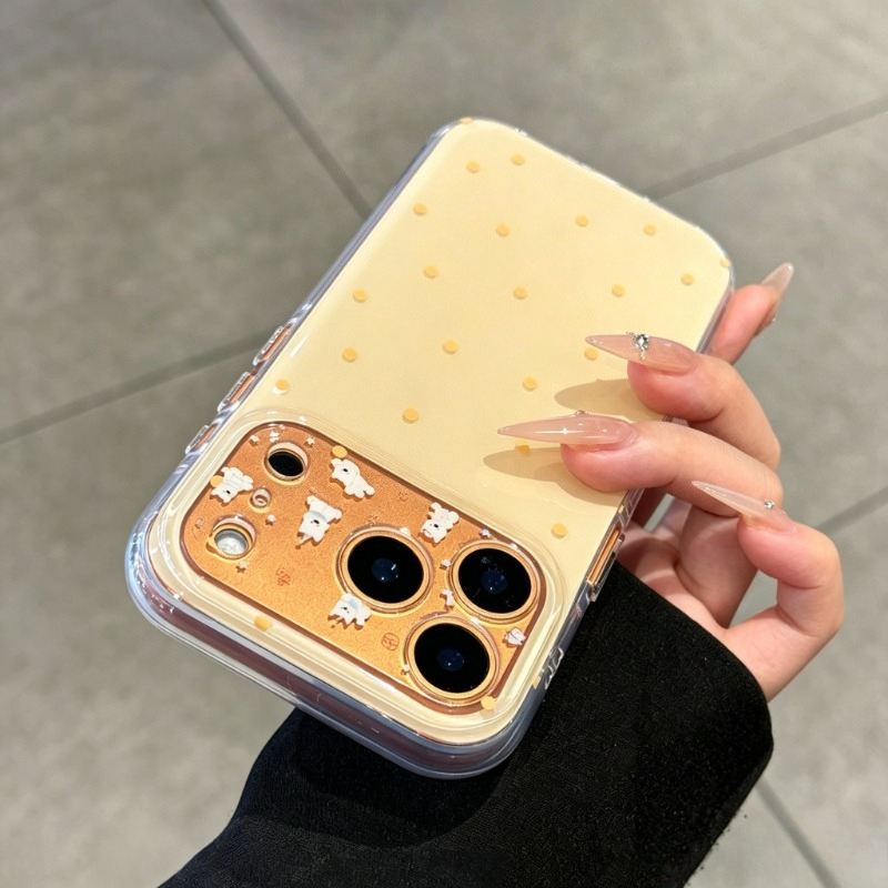 Fashion Cute Yellow Polka Dot  - Yellow Phone Accessories recension och pris