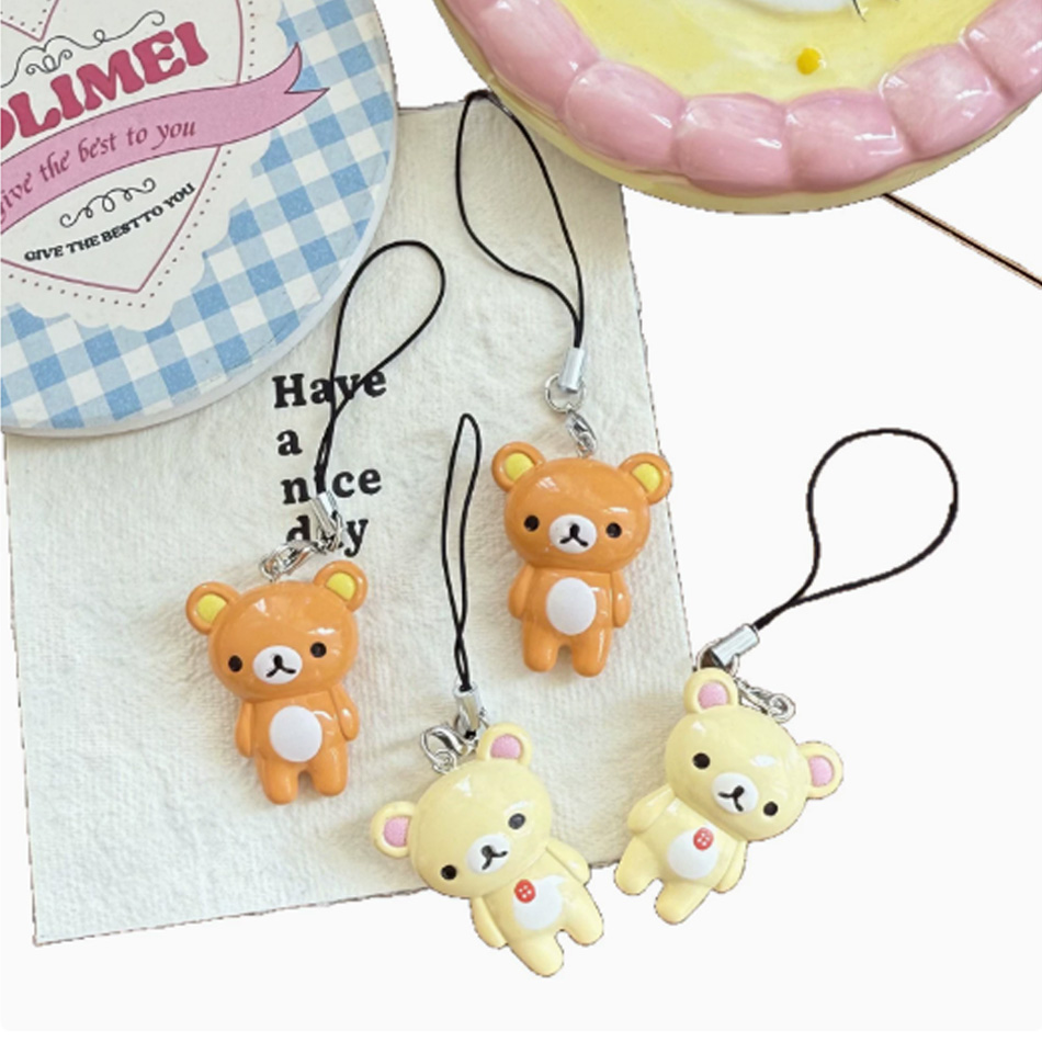 2pcs/set Kawaii Rilakkuma Easy - Phone Accessories Doll recension och pris